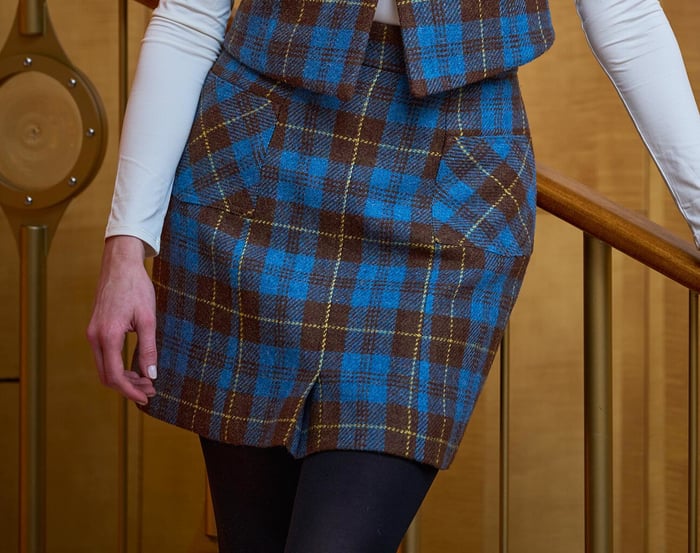 Woman’s Mini Skirt with Patch Pockets image
