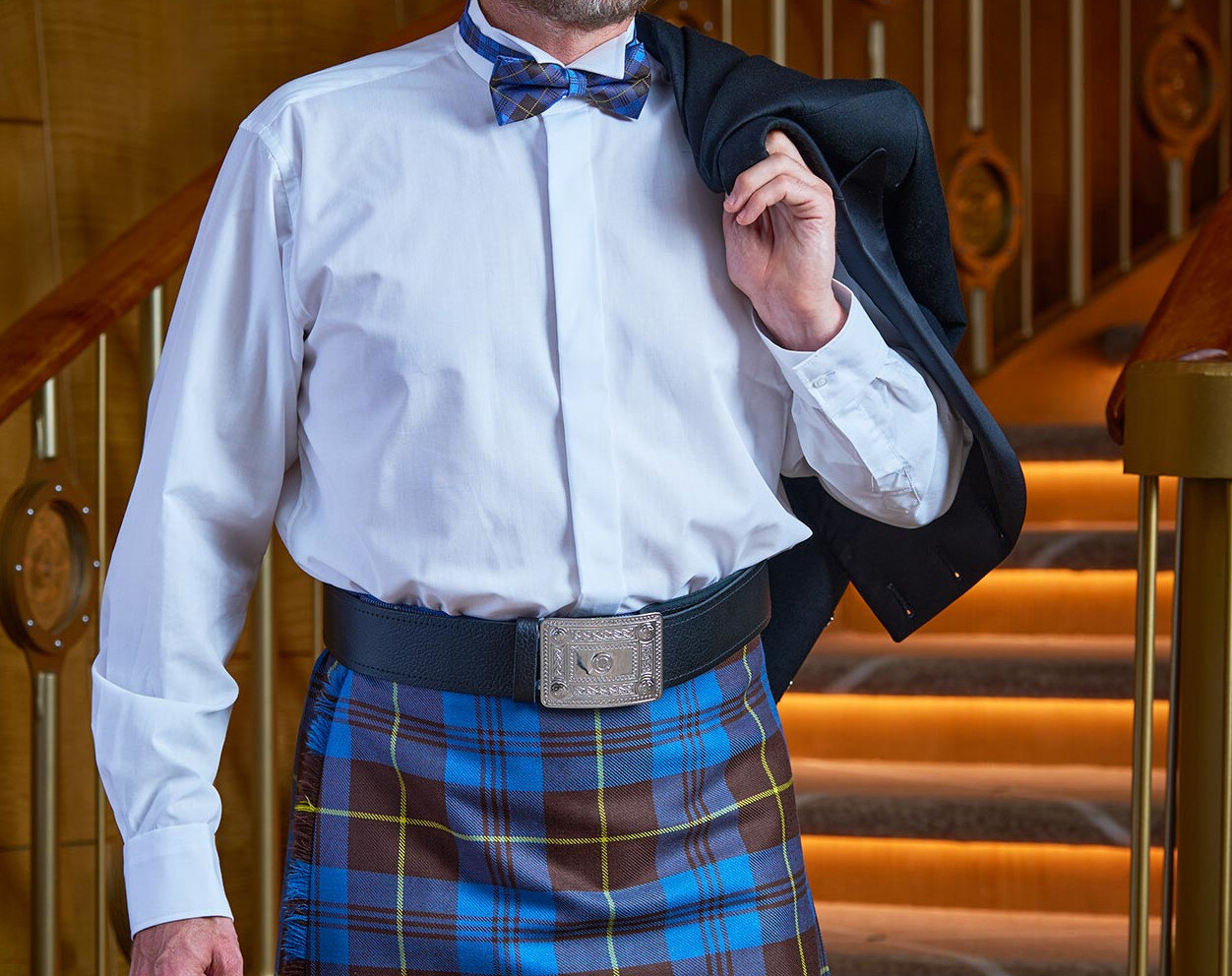 kilt shirt and tie