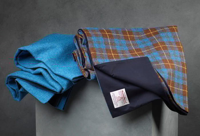 Throw/Rug in Blue or Tartan image