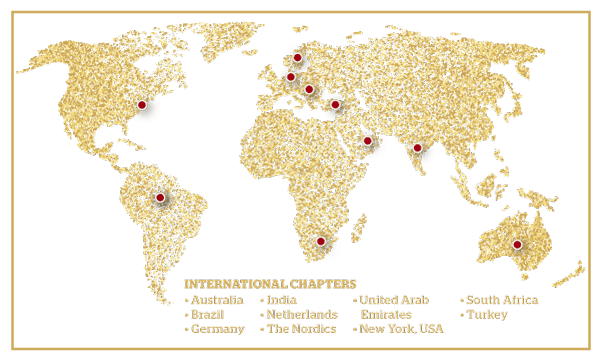Gold-world-map